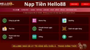 Nạp tiền Hello88 đơn giản an toàn.